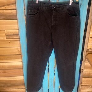 Smith’s Workwear black straight stretch jeans size 38x30 thick fabric